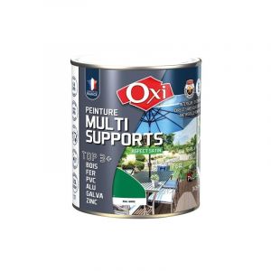 OXI - Peinture top 3 bois fer pvc satin 2.5L vert jardin ral 6002