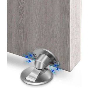 Butée de porte magnétique,butée de porte magnétique invisible en acier inoxydable,butée de porte magnétique très résistante avec butée de porte