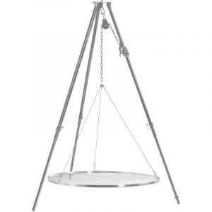 BBQ-Toro tr&eacute;pied grill grille &Oslash; 90 cm 110 - 175 cm tr&eacute;pied pour barbecue suspendu support