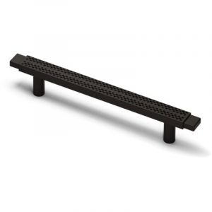 Poign&eacute;e de meuble houston - D&eacute;cor : Noir mat - Entraxe : 288 mm - Longueur : 340 mm - ITAR