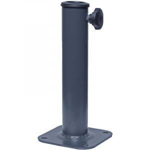 Support pour ancrage au sol HHG 571, support de parasol pour ancrage au sol, m&eacute;tal &oslash; 38-48mm