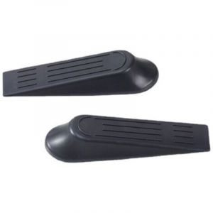 Arr&ecirc;t de Porte Sol - Lot de 10 Cales Antid&eacute;rapantes en Plastique Noir - Bloque Porte Universel pour Int&eacute;rieur et Ext&eacute;rieur - Fixation sans Per&ccedil;age