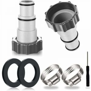 2PCS Adaptateur Tuyau Piscine, Adaptateur Piscine, Adaptateur pour Piscine Intex, Adaptateur Tuyau Piscine, Adaptateur Tuyau pour Pompe, Raccord pour