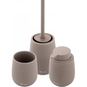 Nimco - Tabo - Ensemble d'accessoires de salle de bains, marron ta SET-07