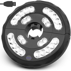 Lampe Parasol, 28 LED Lumi&egrave;re Parasol 3 Modes &Eacute;clairage Rechargeable Lampes pour Parasol