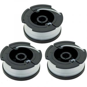 Bobine de 0,065" pour coupe-bordures BLACK+DECKER (bobine de remplacement &agrave; alimentation automatique), compatible avec BLACK+DECKER AF-100, lot de 3