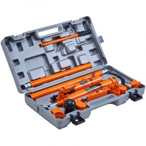 Mophorn - Kit d'alimentation portable 12 tonnes, cric hydraulique avec tuyau d'huile de 55 pouces, kit de réparation de châssis pour voiture, camion,