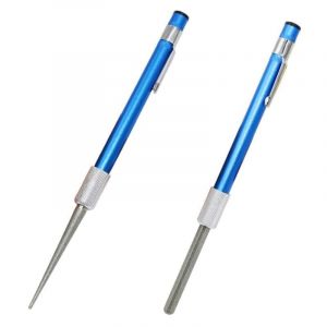 Lntyq Stylo à Aiguiser, 2 Pcs Couteaux Aiguiseur Diamant Portable Sont Utilisés pour Couteaux à Dents Couteau Ciseau, Bâton d'Affûtage de Diamant