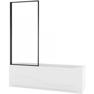 SILLA Pare-baignoire VESTON 1 volet, fixe, 60x150 cm, Noir