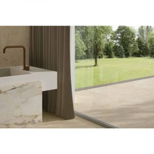 Stone By Stone - Grès cérame - la geoteca - bg beige - 32x120x4,5x2 gradone top - naturale - Vendu à l'unité