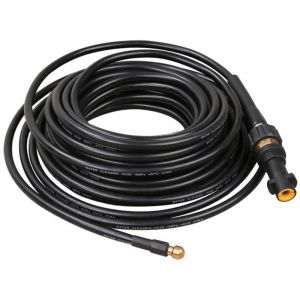 Vingo - swanew Tuyau pour nettoyeur haute pression Tuyau déboucheur flexible noir Nettoyage de canalisations 30m