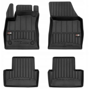 Tapis de sol, tapis d'essuie-glace, tapis de porte en caoutchouc, Renault Megane 4 &agrave; partir de 2015 - 3D TROUGH