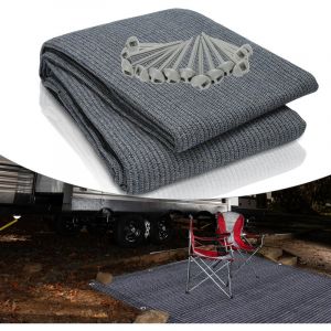 Tapis de tente camping, Tapis d'auvent de Camping, Tapis de sol pour caravane 2 x 2 m - Swanew
