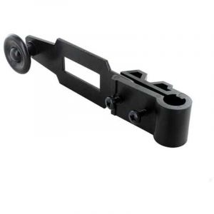 Poignée de manœuvre pour espagnolette de volet battant – Aluminium et composite – Noir – Résistante aux intempéries – Compatible volets bois, PVC, alu