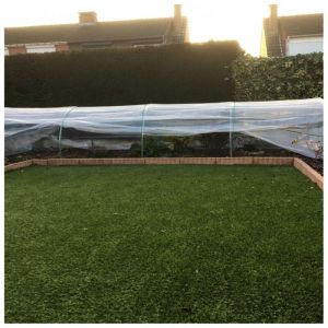 Les Serres Tonneau - Serre tunnel de for&ccedil;age dim. 7,5L x 1,3l x 0,8H m b&acirc;che pe 200&micro; haute densit&eacute; transparente structure tubes acier galvanis&eacute;