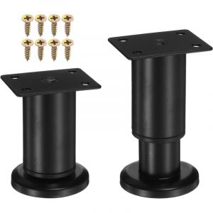 4pcs Pieds R&eacute;glable Meuble,Pied de Table Reglable Hauteur M&eacute;tal,Pieds De Salle Bain Meubles Salle Bain,Meuble Pied Table Pieds,Table Chaise Armoires