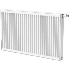 Radiateur eau chaude acier horizontal habill&eacute; Novello 8 connections RAL9016 type 21 H700xL500 - 765W - STELRAD