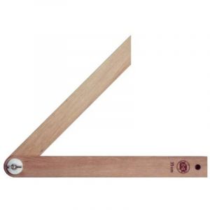 Coulisse L.350mm hêtre blanc avec écrou à oreilles - 229 - ECE
