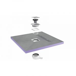Jackon Insulation - Receveur jackoboard Aqua Centré 90X90 sh
