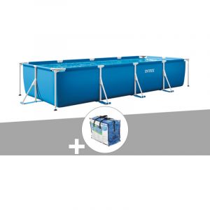 Intex - Kit piscine tubulaire rectangulaire 3,00 x 2,00 x 0,75 m + Bâche à bulles