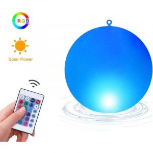 Lampe Solaire Exterieur,Boule Lumineuse Exterieure Solaire &agrave; DEL Lampe Flottante &eacute;tanche IP68 Pour Lumiere Solaire Changeante de Couleur Ext&eacute;rieure,