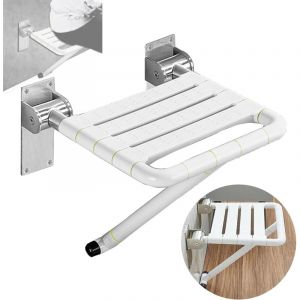 Mural Pliant Si&egrave;ge de Douche Rabattable Salle de Bain Tabouret et Chaise Pliable Banc de Bain pour handicap&eacute;s antid&eacute;rapants, Haut 48cm
