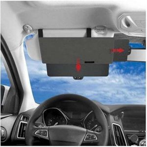 Extension de Pare-Soleil de Voiture,Junzheng Anti-&eacute;blouissement Rallonge Pare Soleil Voiture,Protection UV pour Si&egrave;ge Conducteur Ou Passager Avant