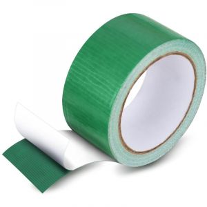 PE Ruban Adh&eacute;sif Toil&eacute; de B&acirc;che - R&eacute;paration pour Tissus, Scotch Anti Fuite, Etanche pour Camion, Auvent, Tente (Vert)