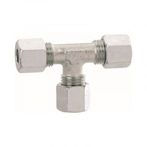 Raccord en t 0771300 6 x 6 x 6 mm, s&eacute;rie l, bague coupante type d - GOK