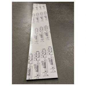 Schneider Electric - Couvercle blanc de goulotte gtl largeur 13M (244mm) Hauteur 1300mm blanc série Opale IK09 schneider 13526