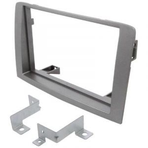Facade Autoradio FA195D compatible avec Fiat Idea Lancia Musa 03-12 argent
