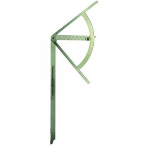 &Eacute;querre Alpha inox 795x430 mm avec rapporteur 300 mm WILMART &ndash; R&eacute;f. WIL140032