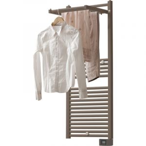 Sèche-serviettes électrique 750W, H142.3 x l50 cm Stendino Taupe - Deltacalor