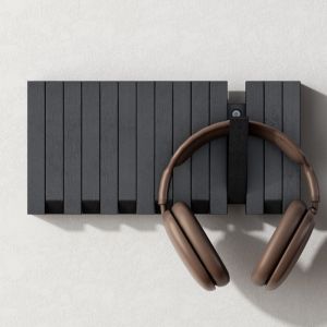 Mai & Mai Porte Manteaux Mural en Bois Crochets R&eacute;tractables pour Salle de bain Cuisine Chambre Entr&eacute;e Accroche Serviette Design Antid&eacute;rapant Pat&egrave;re