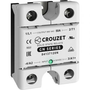 Crouzet Relais à semi-conducteurs 84137120N 50 A Tension de contact (max.): 660 V/AC à commutation au zéro de tension 1 pc(s) Y717262