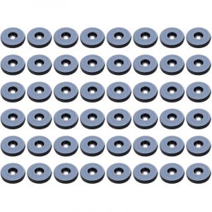 Rnemitery - Patins Meubles,Lot de 48 patins de meubles ronds en t&eacute;flon,Anti-vibration Patins Glisseurs pour Meubles - 19 mm,(Ronde)