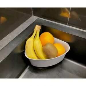&Eacute;gouttoir de cuisine pour &eacute;vier d'angle pour l&eacute;gumes et fruits 23x16,5 cm