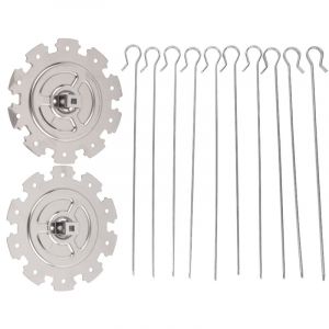 304 Acier Inoxydable Viande Rtissoire Barbecue Brochette Barbecue Grill Outils Four lectrique Accessoire