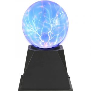 Boule de Plasma Magique 10cm, Lampe Plasma Boule de 4 Pouces, lumière à plasma sensible au toucher, Branchez Veilleuse Rétro, Cadeau de Nouveauté