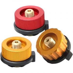 Ext&eacute;rieur Camping cuisini&egrave;re &agrave; gaz Adaptateur connecteur en d'aluminium ustensiles de Cuisine gaz Outil r&eacute;servoir Four &agrave; gaz