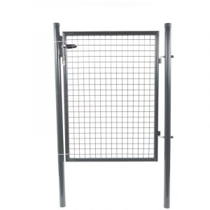 Portillon Grillage Eco Maille 50x50 - Hauteur 1m50 - Gris 7016