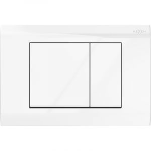 Mexen - Fenix Air 01 bouton de chasse d'eau pneumatique, blanc brillant - 6A0100