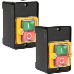 Interrupteur &agrave; bouton-poussoir AC220V/380V 10A, utilis&eacute; pour les interrupteurs &agrave; bouton-poussoir marche/arr&ecirc;t dans les &eacute;quipements textiles