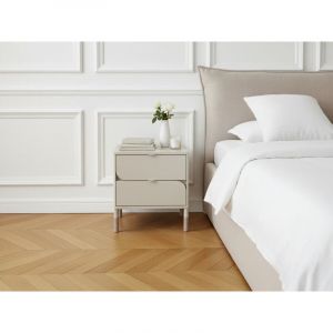 BOBOCHIC - Table de chevet 2 tiroirs BOREO