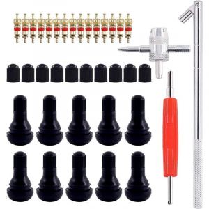 Demonte Valve Pneu Outil, Valve Core Remover pour Voiture Remplacement, TR412 Valve Pneu, Valve Core, 4-1 Outil de R&eacute;paration de Valve de Pneu