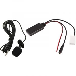 12Pin Autoradio RD4 Bluetooth Musique Aux Audio Cble Adaptateur Remplacement pour Citroen C2 C3 C4 C5 C6 C8Avec Microphone