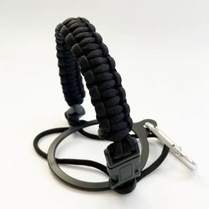 Lot de 2 sangles pour bouteille d'eau d'ext&eacute;rieur - corde de parapluie - corde de poign&eacute;e - anneau de fixation - sangle de transport pour bouteille