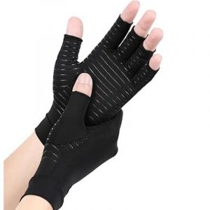 Gants pour Arthrose Cuivre, Gant de Compression Main Rhumatismals, Gants Anti-Arthrite, Tendinite Poignet, Soulagement des Douleurs RSI, Syndrome du