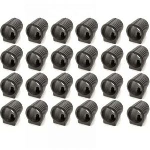 24 pi&egrave;ces Patins pour meubles Patins de Serrage de Tube de Chaise en Plastique Chaise en Plastique pour Pieds de Chaise en Forme de U Patins pour