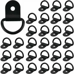 ZVD - Anneaux D'arrimage 30Pcs Anneaux de Montage en d, Arrimage Anneaux D'arrimage Robuste d Crochet Camion Crochet Arrimage Anneau pour Fixation